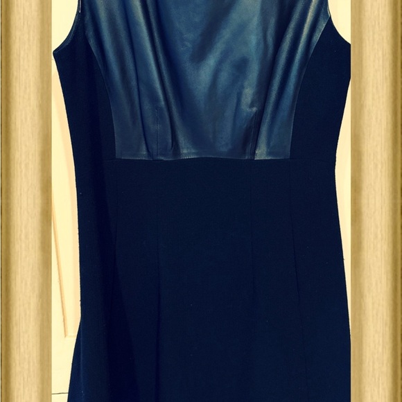 LAFAYETTE 148 Leather & Wool Dress - Picture 2 of 7